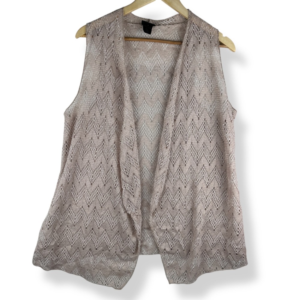 Y2K Rue 21 Knit Cardigan Top Size XL Lightweight Boho Fairy Cottage USA Made